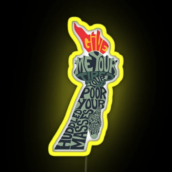 Immigration Torch RGB Neon Sign