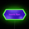 Vibrant Neon Accent Wall Sign with Programmable Color Changing Technology