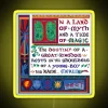 Enchanting RGB Neon Sign with Magical Merlin Design Illuminates Your Space