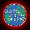 Empowering Words of Kindness Illuminate Personal Space with Vibrant Neon Light