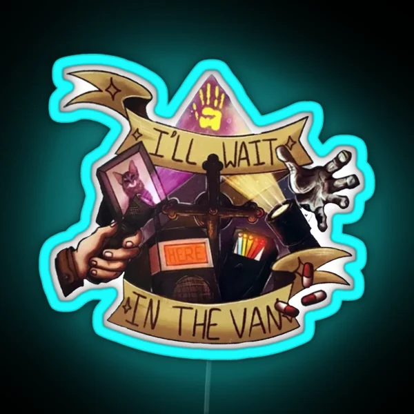 In The Van Phasmophobia Design RGB Neon Sign