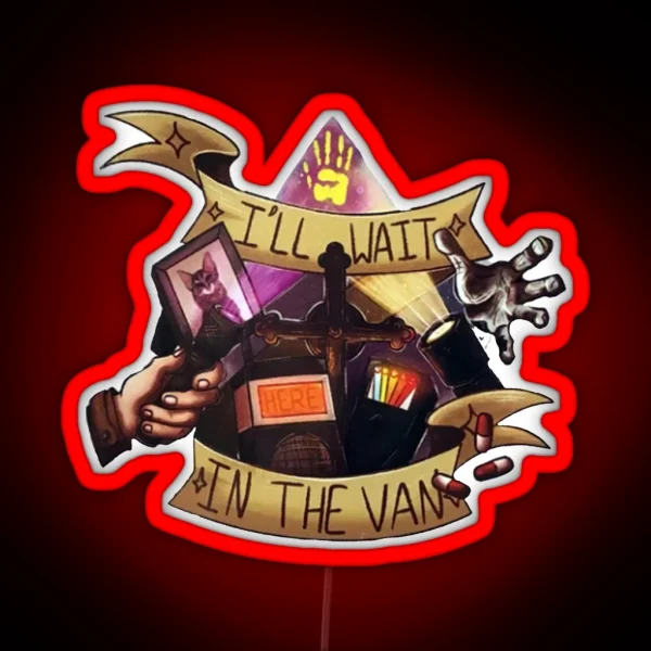 In The Van Phasmophobia Design RGB Neon Sign