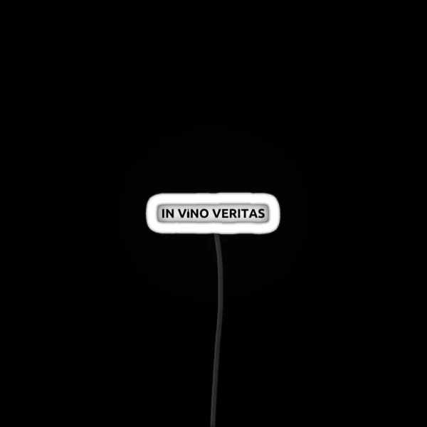 In Vino Veritas Wine Lover RGB Neon Sign