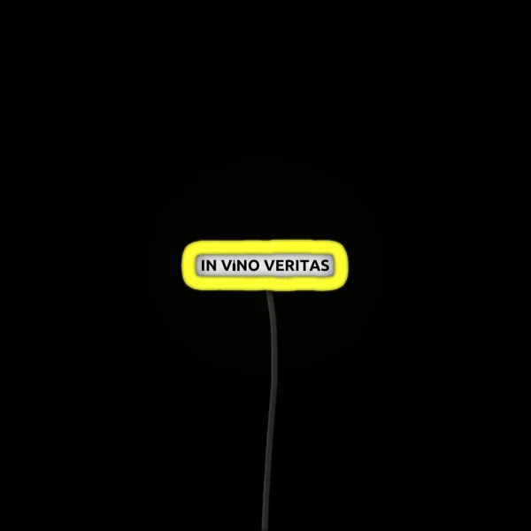 In Vino Veritas Wine Lover RGB Neon Sign