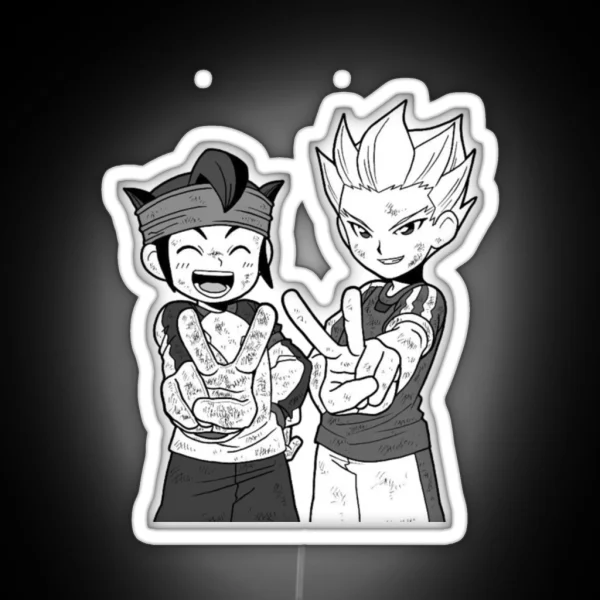 Inazuma Eleven Axel Blaze Gouenji Fanart RGB Neon Sign