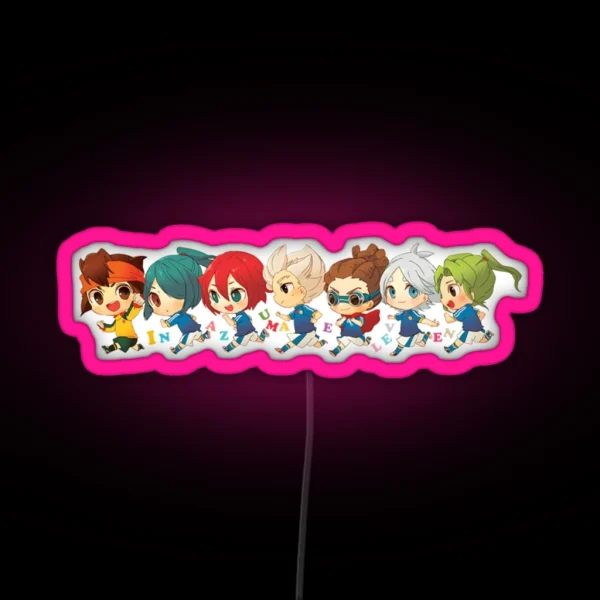 Inazuma Japan Chibi RGB Neon Sign
