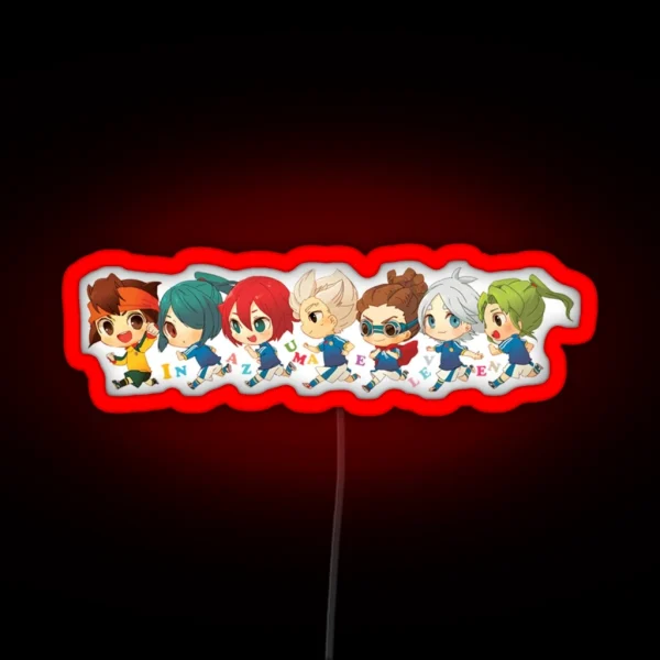 Inazuma Japan Chibi RGB Neon Sign