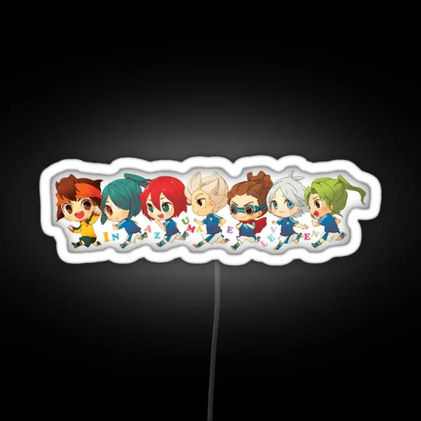 Inazuma Japan Chibi RGB Neon Sign