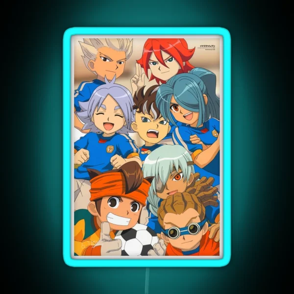 Inazuma Japan Hiroto Gouenji Fubuki Fudou RGB Neon Sign