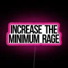 Eye-catching neon sign displays vibrant RGB color shifting patterns.