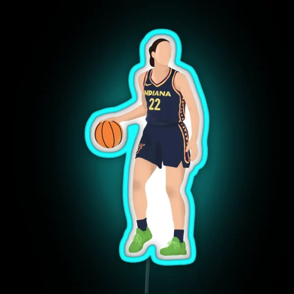 Indiana Fever Caitlin Clark RGB Neon Sign