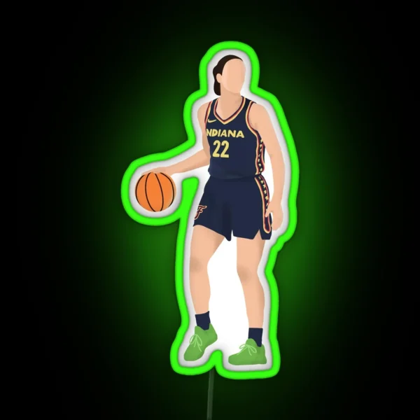 Indiana Fever Caitlin Clark RGB Neon Sign