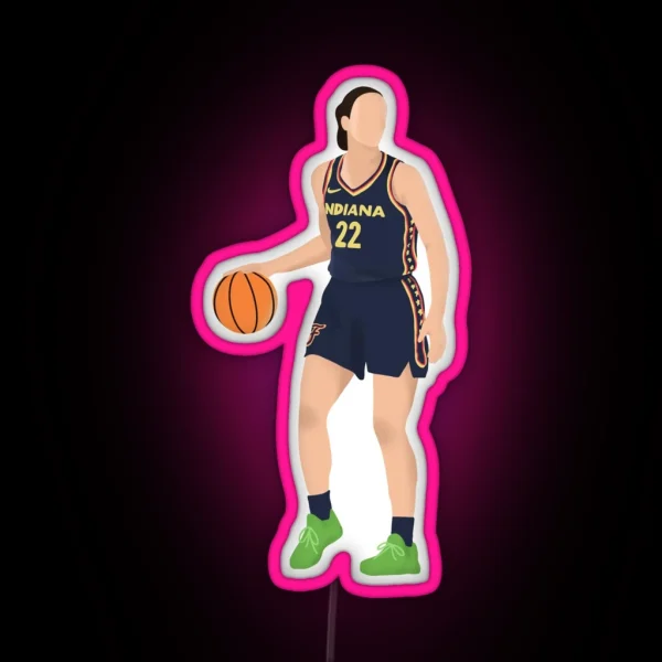 Indiana Fever Caitlin Clark RGB Neon Sign