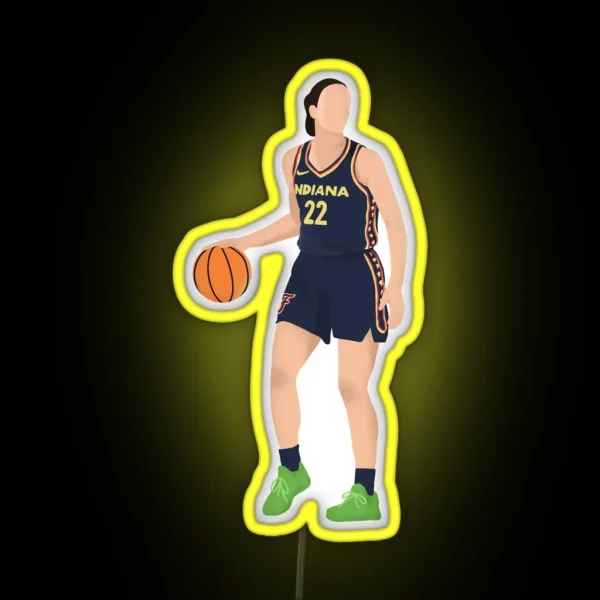 Indiana Fever Caitlin Clark RGB Neon Sign