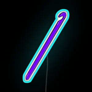 Indigo Crochet Hook RGB Neon Sign