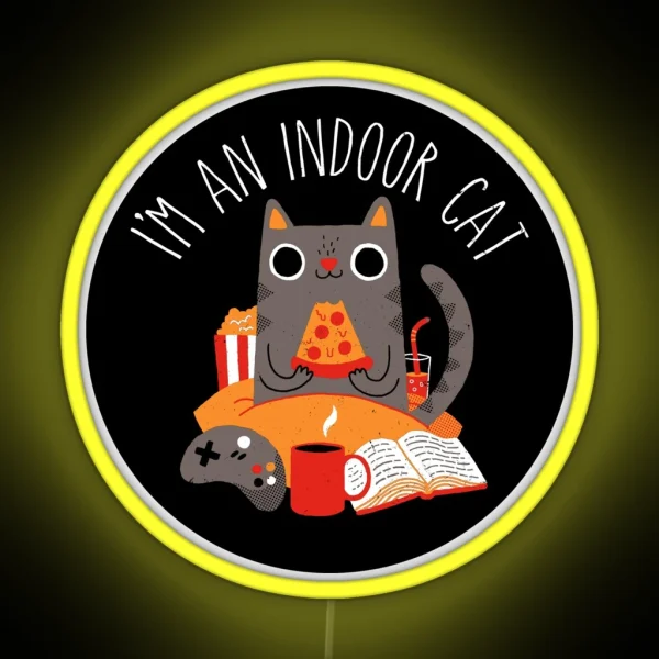 Indoor Cat RGB Neon Sign