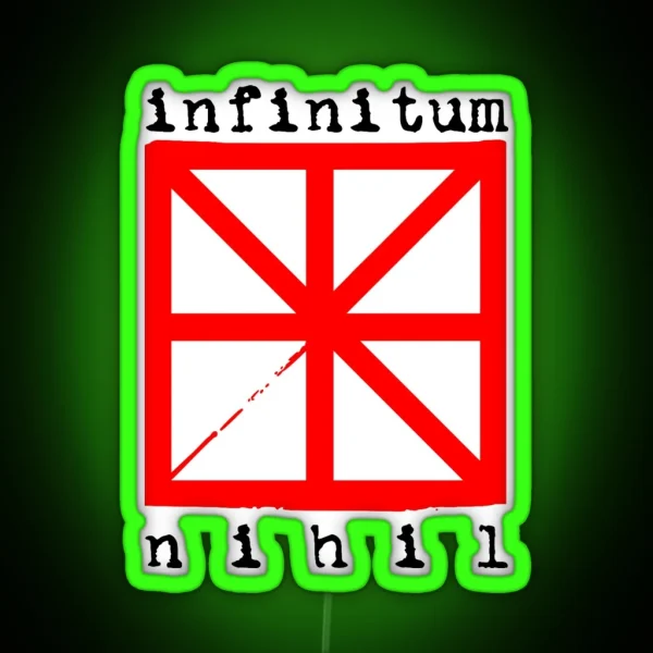 Infinitum Nihil Logo Fan Art RGB Neon Sign