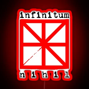 Infinitum Nihil Logo Fan Art RGB Neon Sign