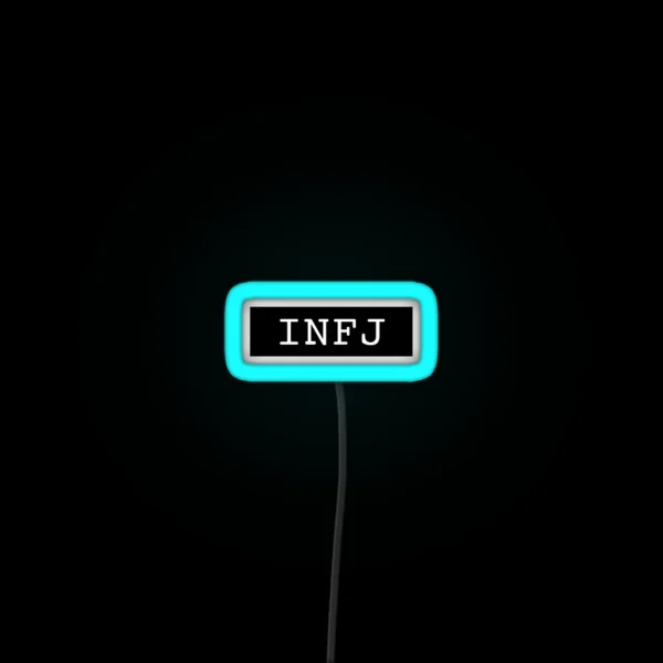 INFJ Typewriter RGB Neon Sign