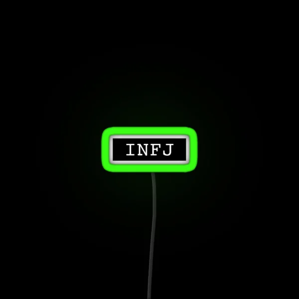 INFJ Typewriter RGB Neon Sign