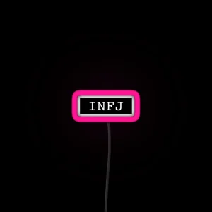 INFJ Typewriter RGB Neon Sign