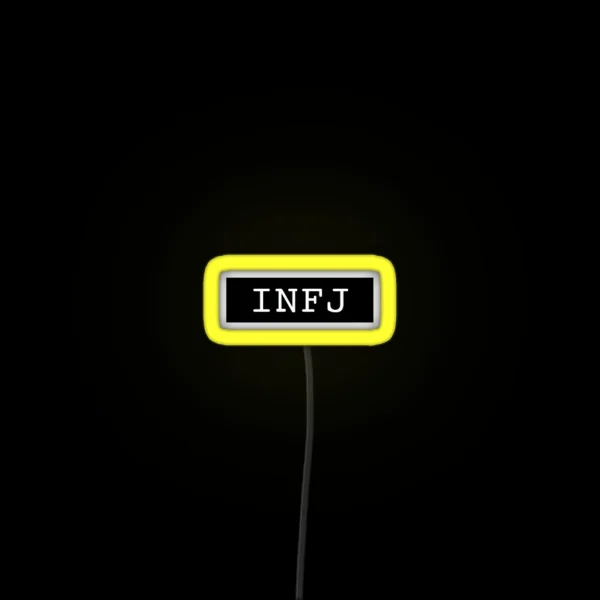 INFJ Typewriter RGB Neon Sign