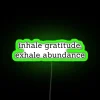 Radiant Gratitude and Abundance Neon Sign for Mindful Home Decor Inspiration
