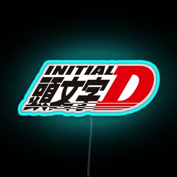 Initial D RGB Neon Sign