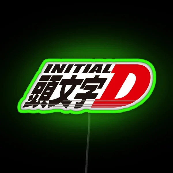 Initial D RGB Neon Sign