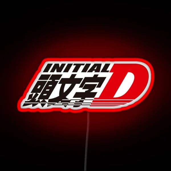 Initial D RGB Neon Sign