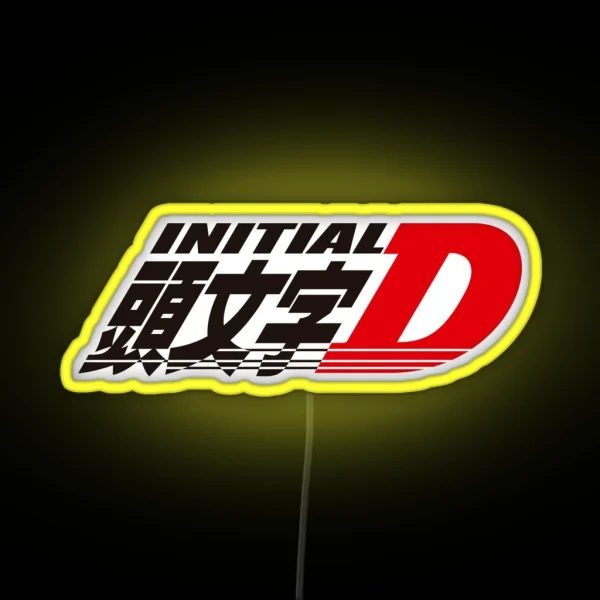 Initial D RGB Neon Sign