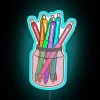 Neon Desk Sign for Passionate Pen Enthusiasts and Writers Office Decor