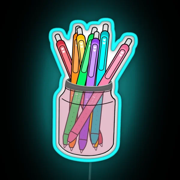 Ink Joy Pens In A Jar Design Ink Joy Lover RGB Neon Sign