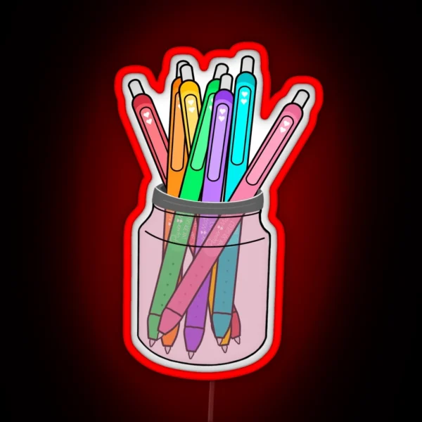 Ink Joy Pens In A Jar Design Ink Joy Lover RGB Neon Sign