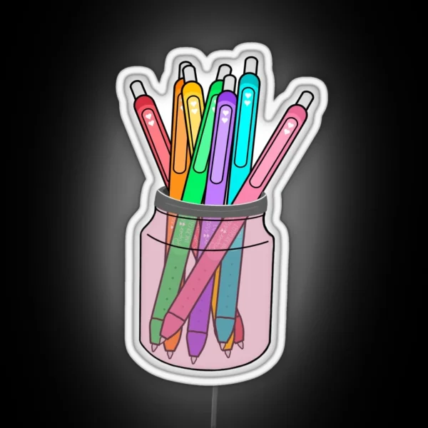 Ink Joy Pens In A Jar Design Ink Joy Lover RGB Neon Sign