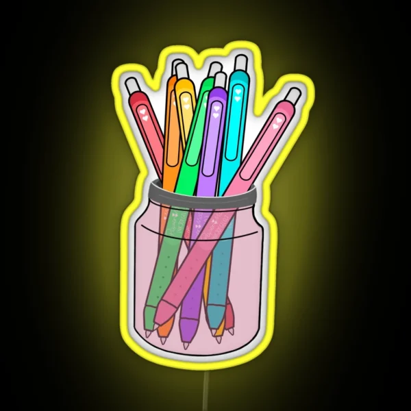 Ink Joy Pens In A Jar Design Ink Joy Lover RGB Neon Sign