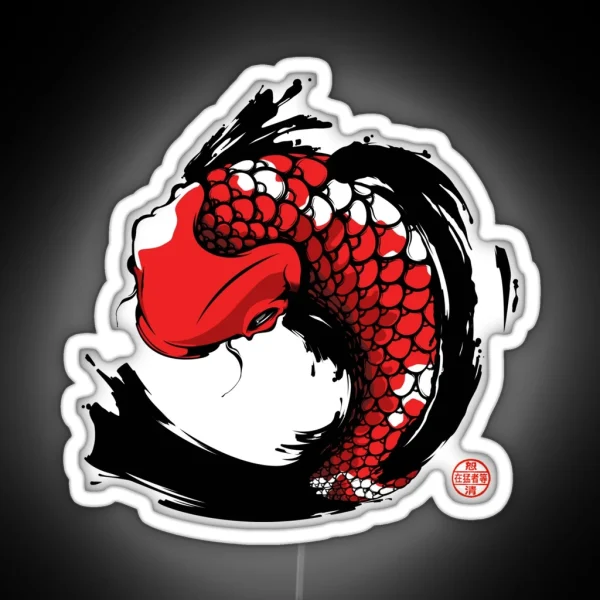Inked Koi RGB Neon Sign