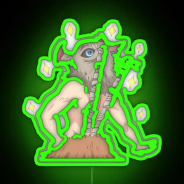 Inosuke Cute RGB Neon Sign