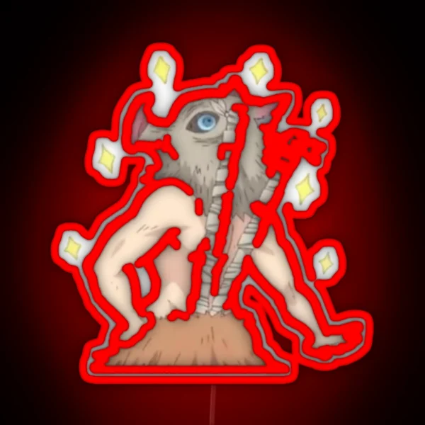 Inosuke Cute RGB Neon Sign