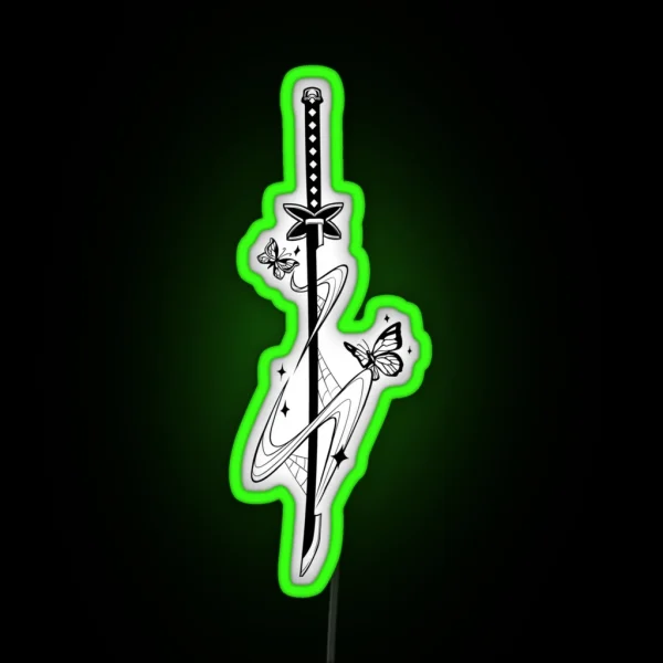 Insect Breathing Sword RGB Neon Sign