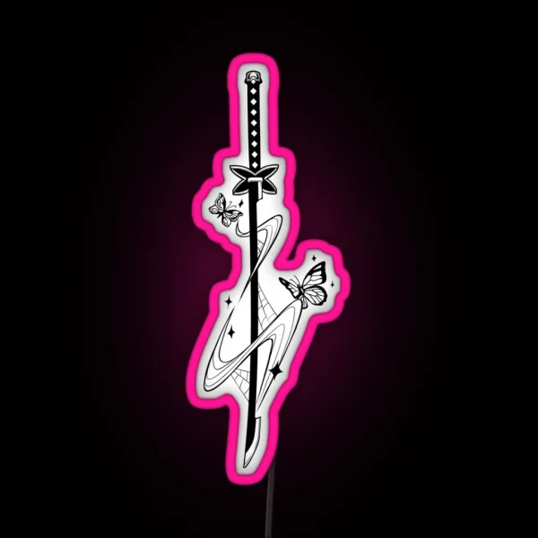 Insect Breathing Sword RGB Neon Sign