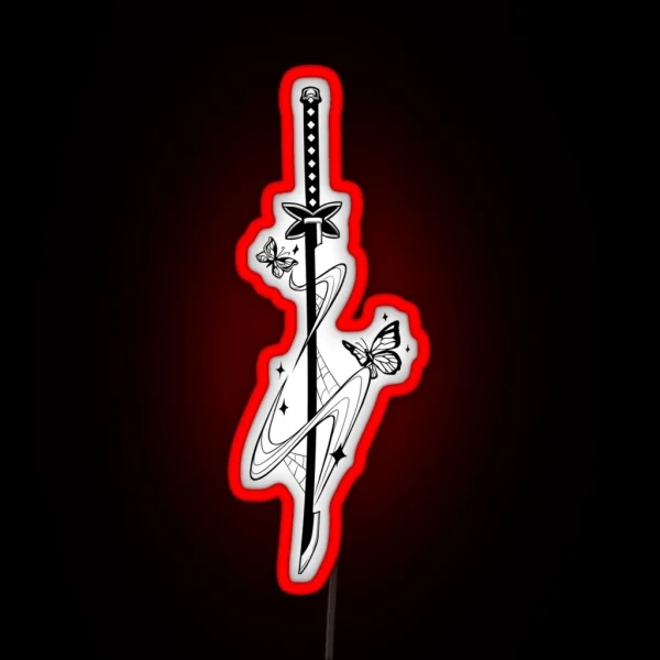Insect Breathing Sword RGB Neon Sign