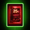 Vibrant Retro Arcade Decorative Neon Sign with LED Colorful Lighting Effects