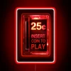 Retro Gaming Nostalgia Revival with Vibrant Neon Arcade Sign