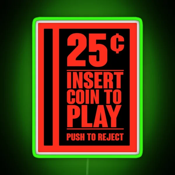 Insert Coin RGB Neon Sign