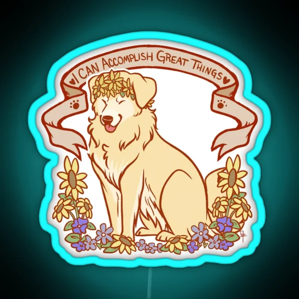 Inspirational Retriever RGB Neon Sign