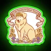 Unique Inspirational Pet-Themed Home Decor Item with Colorful LED Lighting