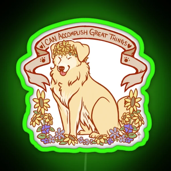 Inspirational Retriever RGB Neon Sign