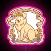 Dream big with this vibrant inspirational retriever RGB neon light
