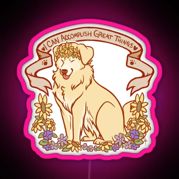 Inspirational Retriever RGB Neon Sign